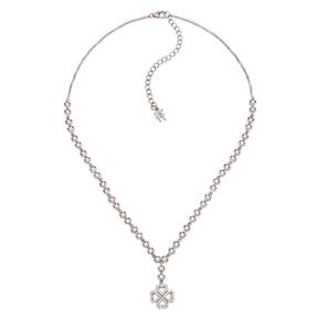 Miss Heart4Heart Silver 925 Rhodium Plated Short Necklace-